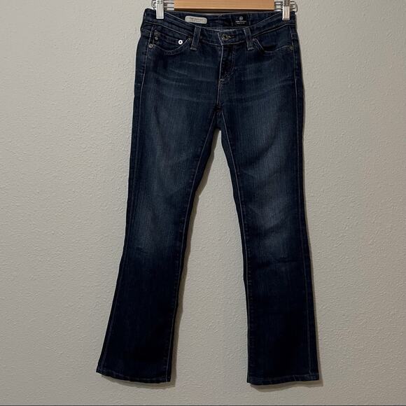 AG Adriano Goldschmeid The Ballad Slim Bootcut Dark Wash Jeans Womens 25 Blue - Picture 1 of 10